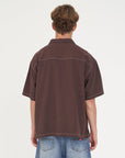 HUFFER HAVANA STITCHED BOX SHIRT