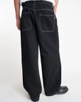 HUFFER BAGGY DENIM JEAN - BLACK