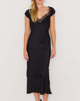 MINK PINK MOMENTO BIAS MIDI DRESS