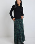 IVY + JACK MONUMENT DITSY PRINT BIAS MAXI SKIRT