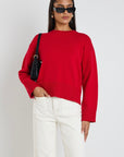 BY ROSA NEGATIVE CREW NECK JUMPER