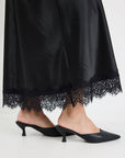 GEORGIA ZOE MARGARITA SATIN LACE TRIM BIAS MAXI SKIRT