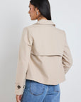 STORIES EB TOLD PATHWAY CROPPED TRENCH JACKET