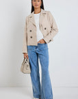 STORIES EB TOLD PATHWAY CROPPED TRENCH JACKET