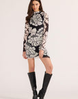 MINK PINK PERSEPHONE MESH MINI DRESS