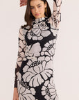 MINK PINK PERSEPHONE MESH MINI DRESS