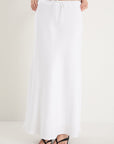 AMONG THE BRAVE SUMMIT WHITE TIE WAIST BIAS MAXI SKIRT