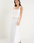 AMONG THE BRAVE SUMMIT WHITE TIE WAIST BIAS MAXI SKIRT