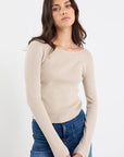 IVY+JACK RECIPROCAL BOATNECK RIB TOP