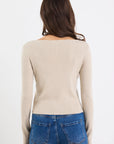 IVY+JACK RECIPROCAL BOATNECK RIB TOP