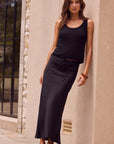 AMONG THE BRAVE SUMMIT TIE WAIST BIAS SKIRT