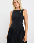 STORIES BE TOLD RESULTS COTTON STRUCTURED SLEEVELESS MAXI DRESS