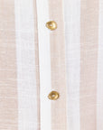 BY ROSA REVEAL STRIPE TIE BACK SHIRT
