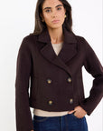IVY + JACK REVERIE MELTON DOUBLE BREASTED PEACOAT