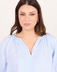 RE:UNION REVOLUTIONARY LINEN RELAXED LONG SLEEVE TOP
