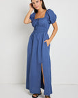 STORIES BE TOLD ROMA SS POET MIDI DRESS