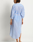 SEA LEVEL VACAY BOHO LONG SHIRT DRESS