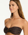 SEA LEVEL RIPTIDE U BAR BANDEAU + RIPTIDE TIE SIDE PANT SET