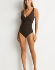 SEA LEVEL ESSENTIALS EDIT CROSS FRONT ONE PIECE