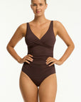 SEA LEVEL ESSENTIALS CROSS FRONT MULTIFIT ONE PIECE