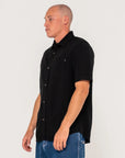 RUSTY OVERTONE SS LINEN SHIRT