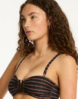 SEA LEVEL RIPTIDE U BAR BANDEAU + RIPTIDE TIE SIDE PANT SET