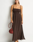 SEA LEVEL SUNSET CUTAWAY BANDEAU DRESS