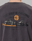 JUST ANOTHER FISHERMAN SALT IS CALLING TANK - AGED BLACK