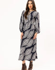 SEEKING LOLA ELEGANT DRESS - NAVY WHISPER