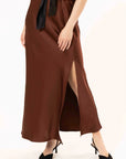 SEEKING LOLA VIVA CHOCOLATE SKIRT