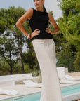 AMONG THE BRAVE SUMMIT TIE WAIST BIAS SKIRT