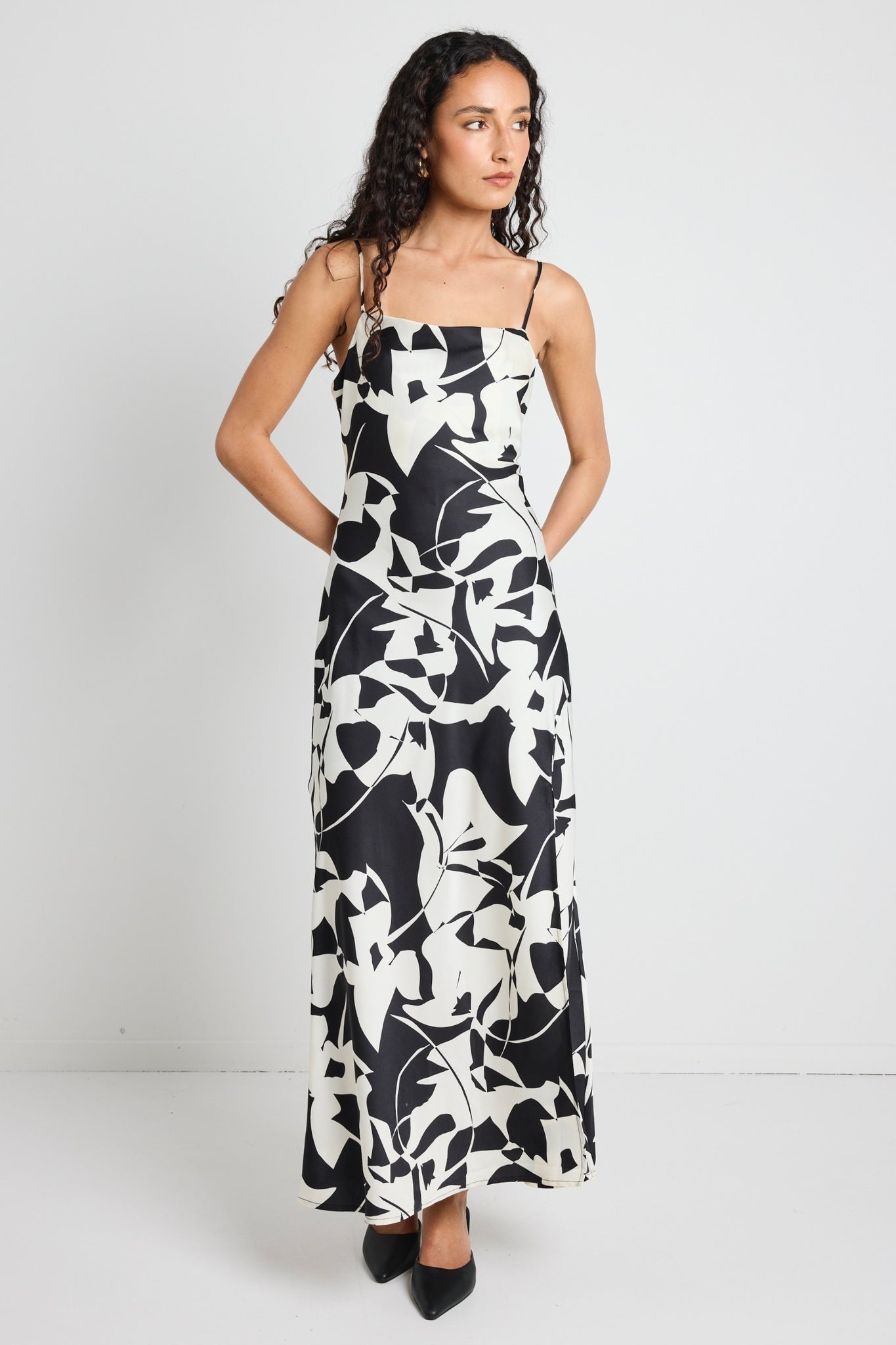 show stopper maxi dress AMONG THE BRAVE SHOWSTOPPER SATIN STRAPPY BIAS SLIP DRESS – Boutique on  Main Street