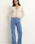 IVY + JACK SOLAR COTTON FINE CREW CARDIGAN