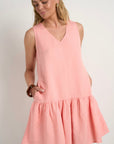 IVY + JACK SOMERSET SALEEVELESS FRILL HEM MINI DRESS