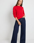 BY ROSA STAYCATION FINE GAUGE CASHMERE BLEND KNIT JUMPER