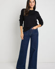 BY ROSA STAYCATION FINE GAUGE CASHMERE BLEND KNIT JUMPER