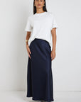 BY ROSA PRESERVE FLOATY SATIN BIAS MAXI SKIRT