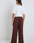 AMONG THE BRAVE GUARDIAN LINEN VISCOSE ELASTIC BACK PANTS