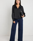 STORIES BE TOLD SYMPHONY SATIN LS SLINKY SHIRT