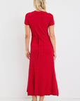 STORIES BE TOLD TAKEN SS CREWNECK KNIT MAXI DRESS