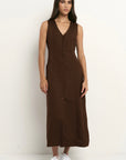 RE:UNION TOUR V NECK MIDI VEST DRESS
