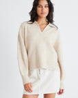 AMONG THE BRAVE TRUTH COLLAR CHUNKY KNIT JUMPER