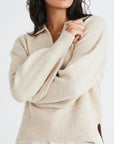 AMONG THE BRAVE TRUTH COLLAR CHUNKY KNIT JUMPER