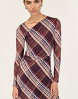 STAPLE THE LABEL ARLES MESH MIDI LONG SLEEVE DRESS