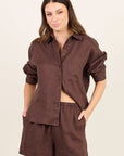 RE:UNION UPLIFTED LINEN OVERSIZED SHIRT