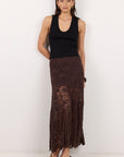 GEORGIA ZOE MORAL LACE MAXI SKIRT