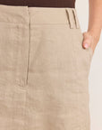 RE:UNION ALIGNMENT LINEN MINI SKORT