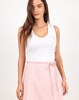 RE:UNION SLOOP LINEN WRAP SKIRT