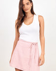 RE:UNION SLOOP LINEN WRAP SKIRT
