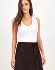 RE:UNION SLOOP LINEN WRAP SKIRT